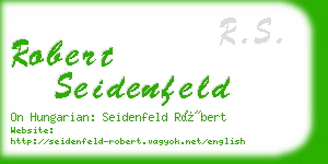 robert seidenfeld business card